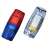 LED red and blue shoulder lamp USB charging model light -like running light running signal glittering light shoulder clamping warning light