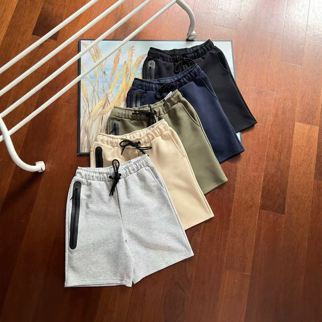 20SS 여름 신작 후크 남성 니트 멀티 컬러 전면 접착 지퍼 스포츠 반바지 5부 바지 172