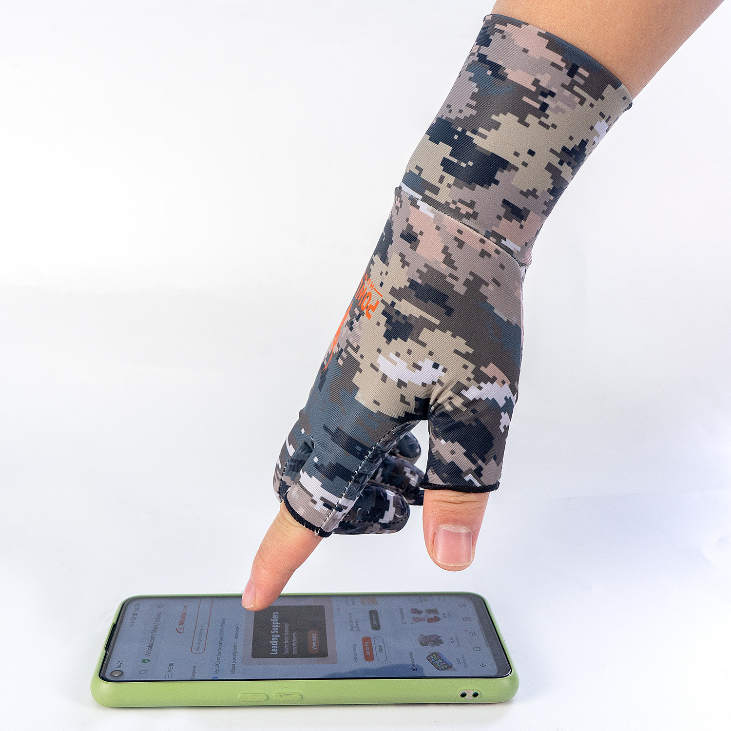 Summer windproof non-slip camouflage gloves 2