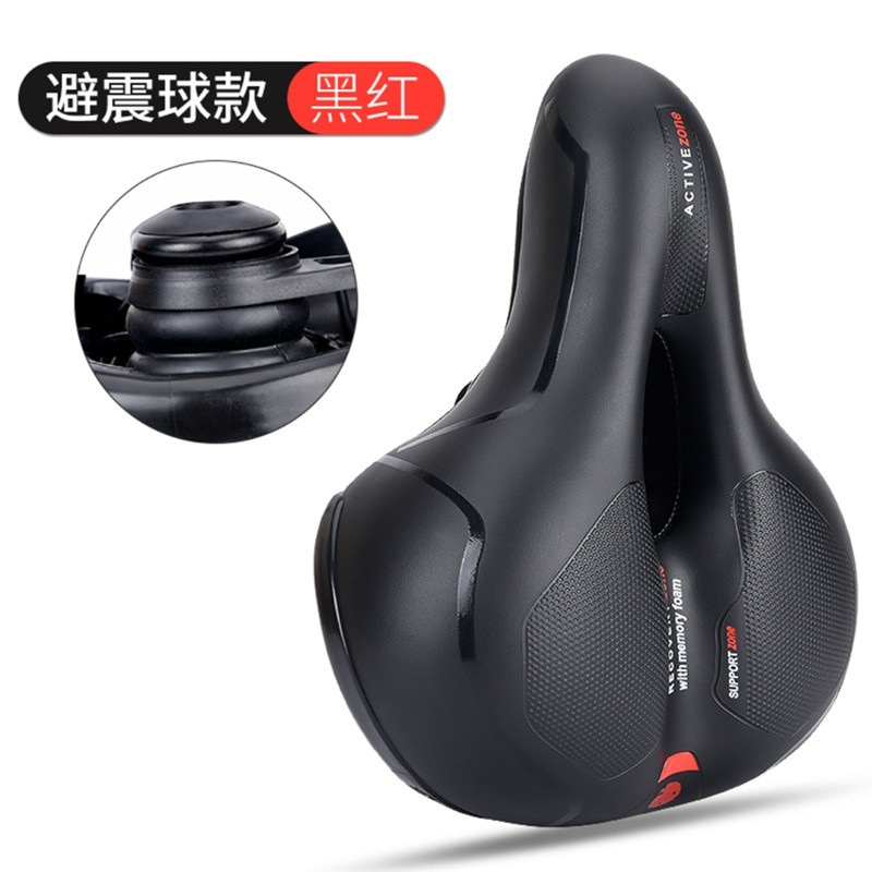 Fabricantes de cojín de asiento grueso de bicicleta transfronteriza cojín de asiento de bicicleta de montaña asiento de absorción de impactos transpirable accesorios de conducción silla de trasero grande