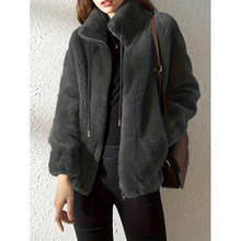 F 27662 Double fleece cardigan ˫���ޱ�ů�����羳����ͨ