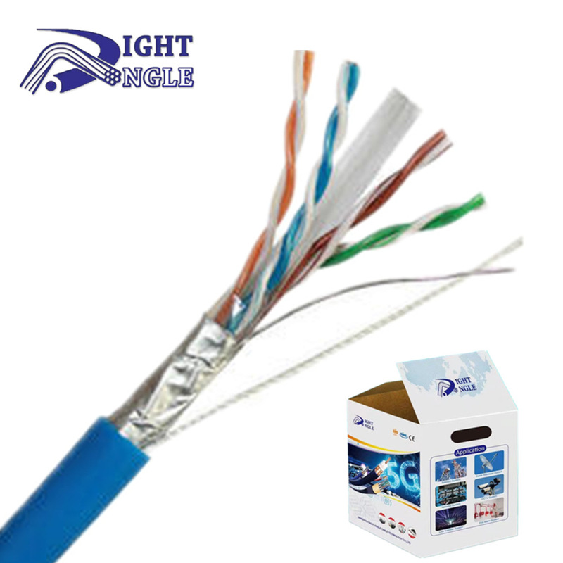 Factory Self-Operated Cat6 Sftp Category 6 Super 8-Core Twisted Pair Anti-Interference Non-Dropping Home Decoration Security Wiring