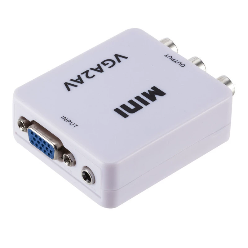 HD VGA переход AV видео конвертер VGA в AV вращающееся соединение передача к старому телевизору ПК на ТВ линия