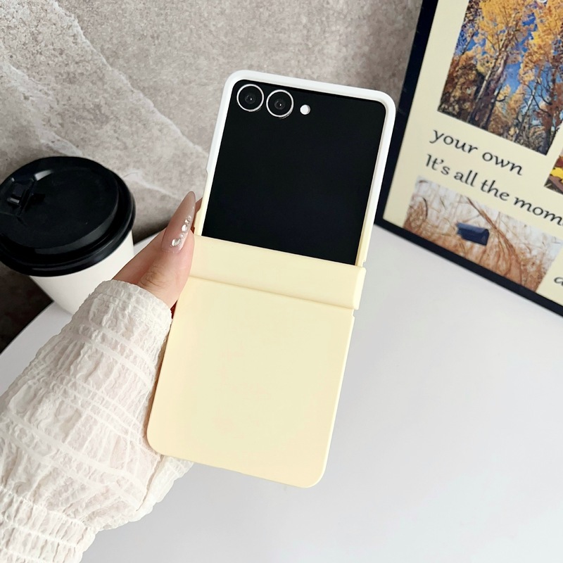 Samsung zflip7 携帯電話ケース、折りたたみ式スクリーン、2色、超薄型、肌のような感触の保護カバー、Galaxy オールインクルーシブ、7fe対応|undefined