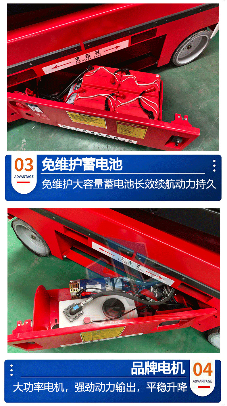 Fully self-propelled lift platform for workshop and factory maintenance, and property maintenance in supermarkets