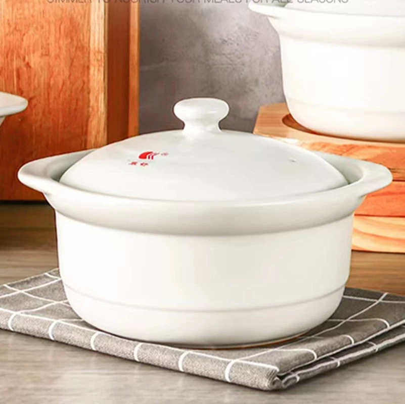 Kangshu бытовой суп горшок тушеная кастрюля керамическая запеканка большой емкости открытый огонь прямое горение высокотемпературный устойчивый суп горшок отель коммерческий горшок