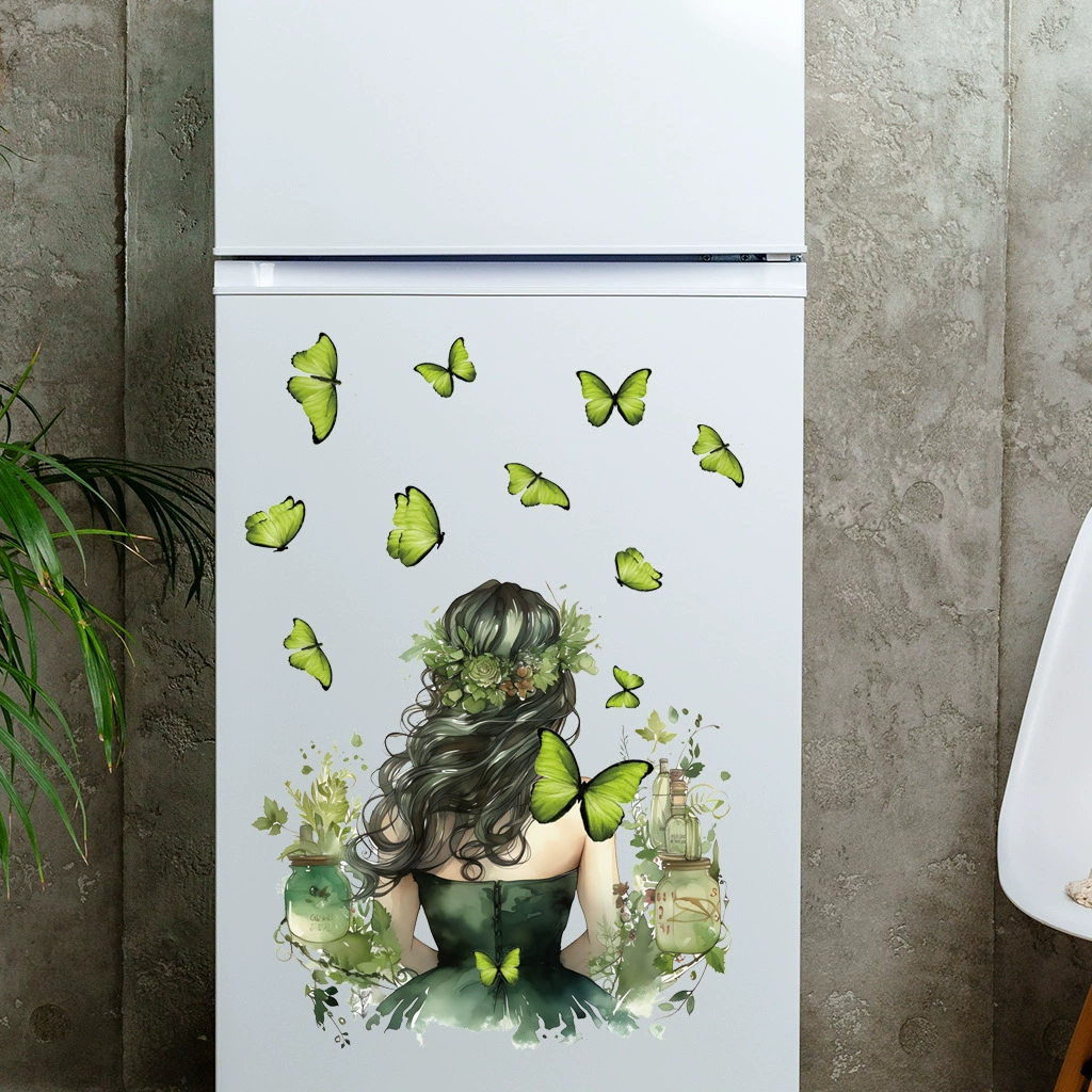 (Cross-border trading), green removable sticker on wall, new collection