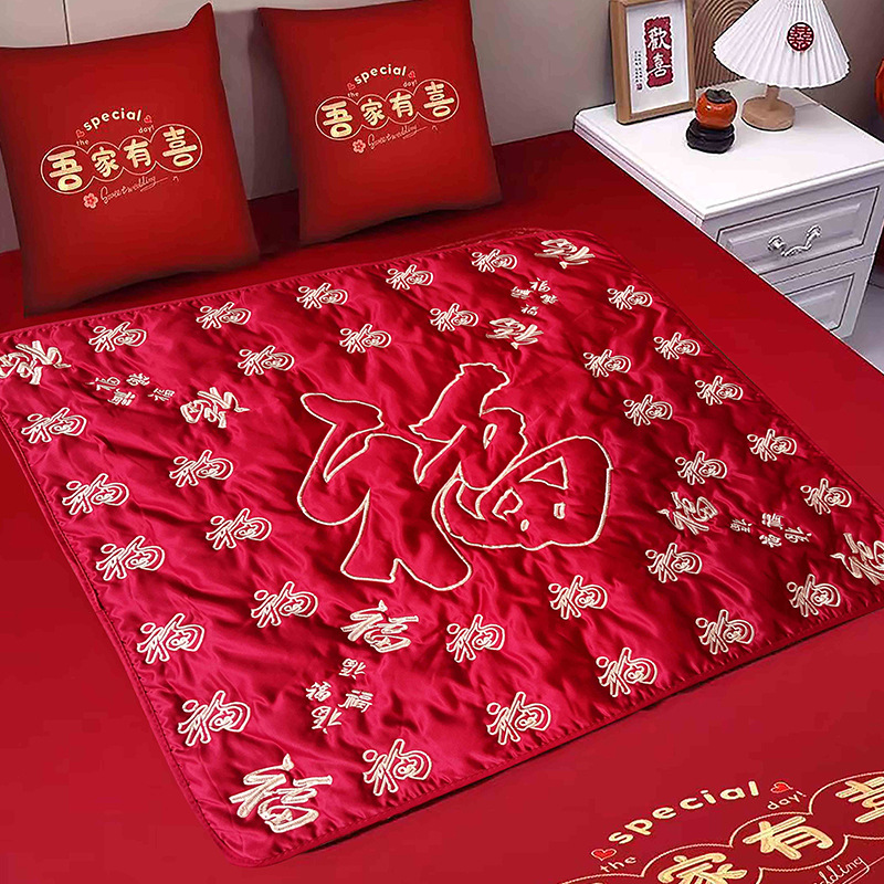 Mujeres de boda almohadilla de boda almohadilla de boda almohadilla de boda almohadilla de bordado de 100 fu para aumentar el cojín de la habitación de la boda edredón