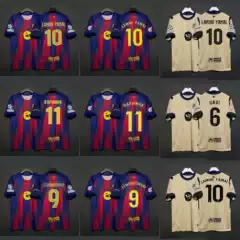 2526 Barcelona Home and Away Jerseys Lewandowski Rafinha Malaga Velez Pedri Balde Game Football Uniform