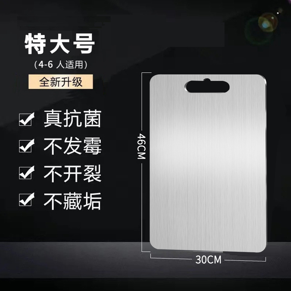 Juego de cuchillos y tabla de cortar de acero inoxidable para el hogar, tabla de cortar de doble cara antibacteriana y antimoho, tabla de cortar enrollable para cocina