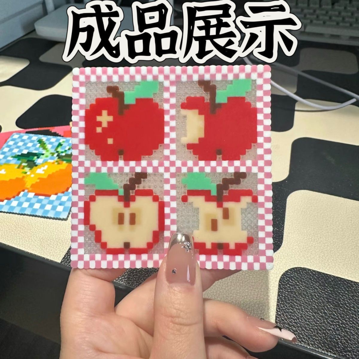 Perler Bead Pişirme Kumaşı Mat Kenar Sınırı Yumuşak Işık Geçirgen 140g Isı Aktarmalı Yapışkanlı Levha DIY El Sanatı Yüksek Isı Dayanımlı Perler Bead Ütü Kağıdı