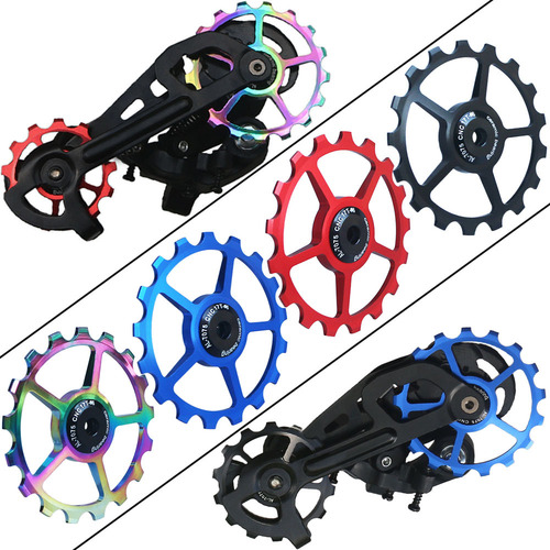 Cross-border new product mountain bike ceramic rear derailleur guide wheel aluminum alloy transmission accessories 11T-16T