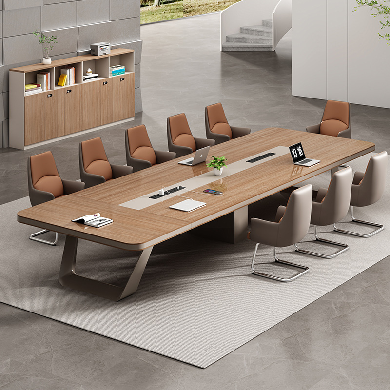 Shengli Conference Table, Long Table, Simple Modern Office Furniture, Negotiation and Training Table, Office Large Reception Table Set Shengli Conference Table, Long Table, Simple Modern Office Furniture, Negotiation and Training Table, Office Large Reception Table Set