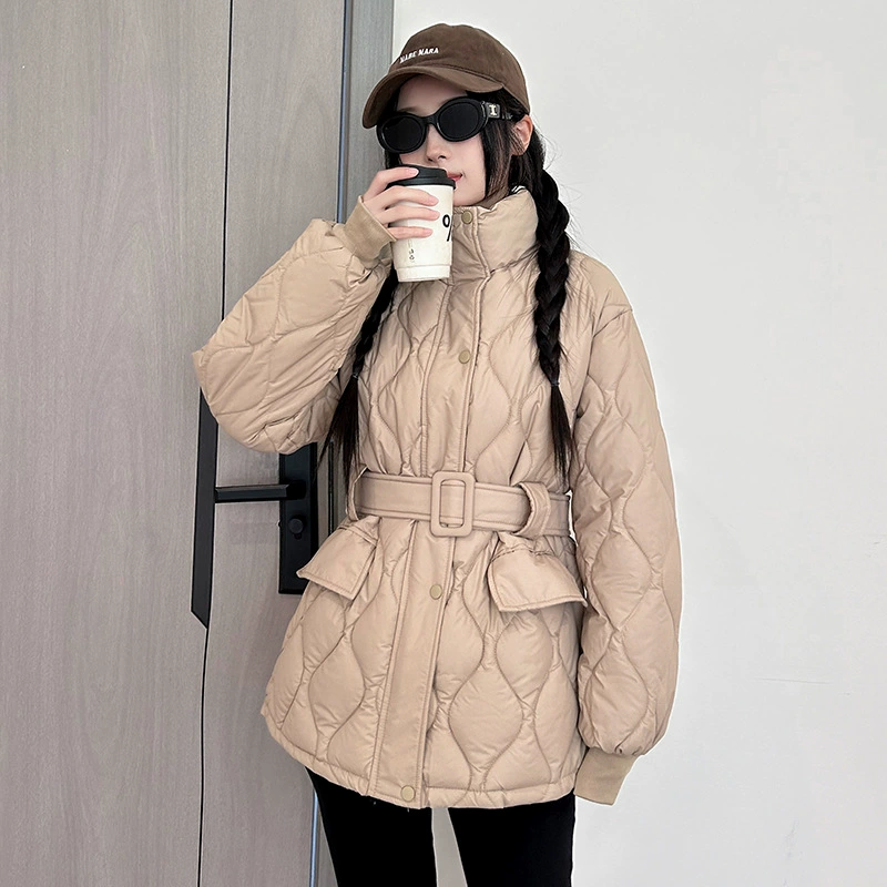 Brace with down, winter jacket, feather stuffing, 2025 years, Korean style