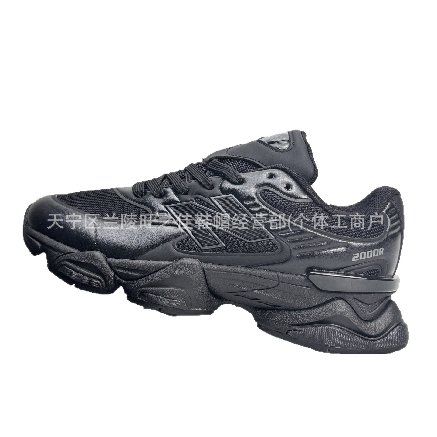 Putian NB M2000 serie de moda versátil tela de cuero artificial de cerdo amortiguador antideslizante desgaste zapatillas de correr bajas