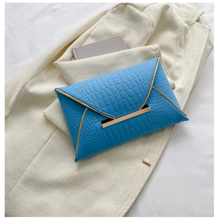 Foreign trade trend new envelope bag 2023 spring contrast color personalized clutch bag fashion simple foreign style women's bag_voghion.com