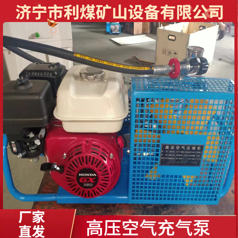 WG32-100型空气呼吸器充气机100L汽油机驱动空气充气泵