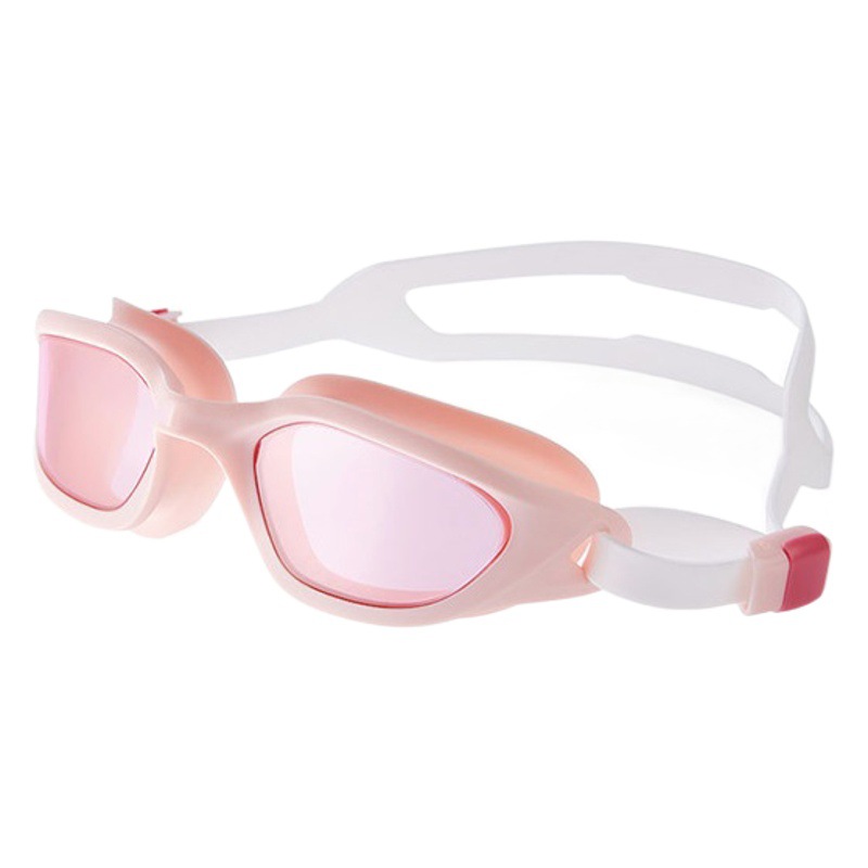 Set de natación para adultos, gafas antivaho HD de gran marco con gorro, ideal para entrenamiento o piscina