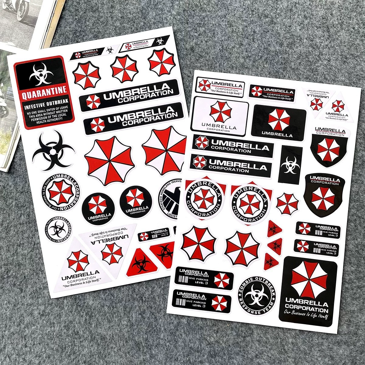 Resident Evil Umbrella мотоцикл электромобиль шлем наклейка украшение автомобиля крышка топливного бака наклейка наклейка