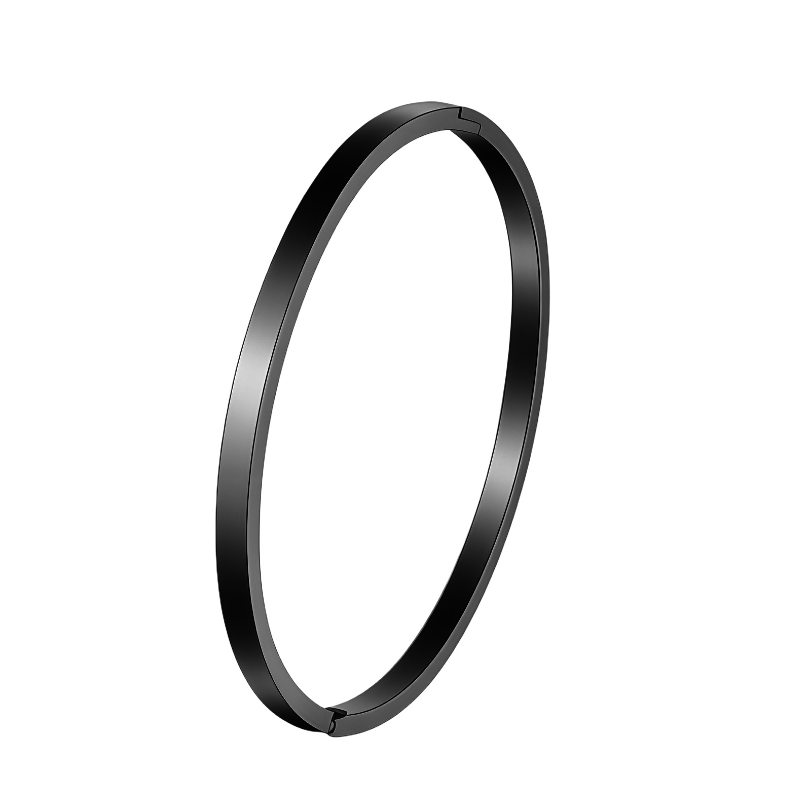 Transfronterizo europeo y americano simple brillante hebilla pulsera estilo frío 4mm6mm ancho chapado en oro pareja pulsera de acero inoxidable pulsera