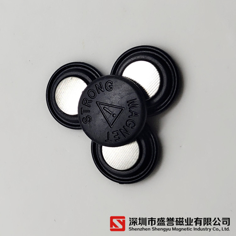 徽章磁铁D17校徽塑胶帽强力磁石磁性少先队徽吸铁石迷你圆形