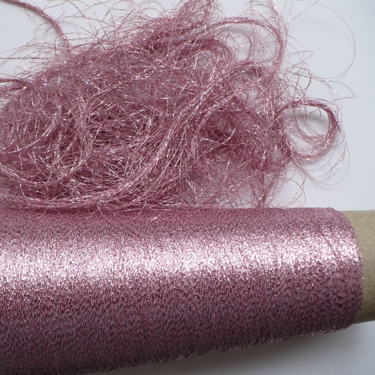 纺织针织用水晶丝合股线金线三股包淡雪青钩包包玫瑰金辅料