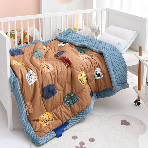Household Children's Soybean Quilt Spring and Autumn Version Kindergarten Children's Nap Quilt Soybean Quilt Wholesale Cartoon Soybean Quilt