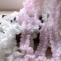 蕾丝粉色棉布床品花边