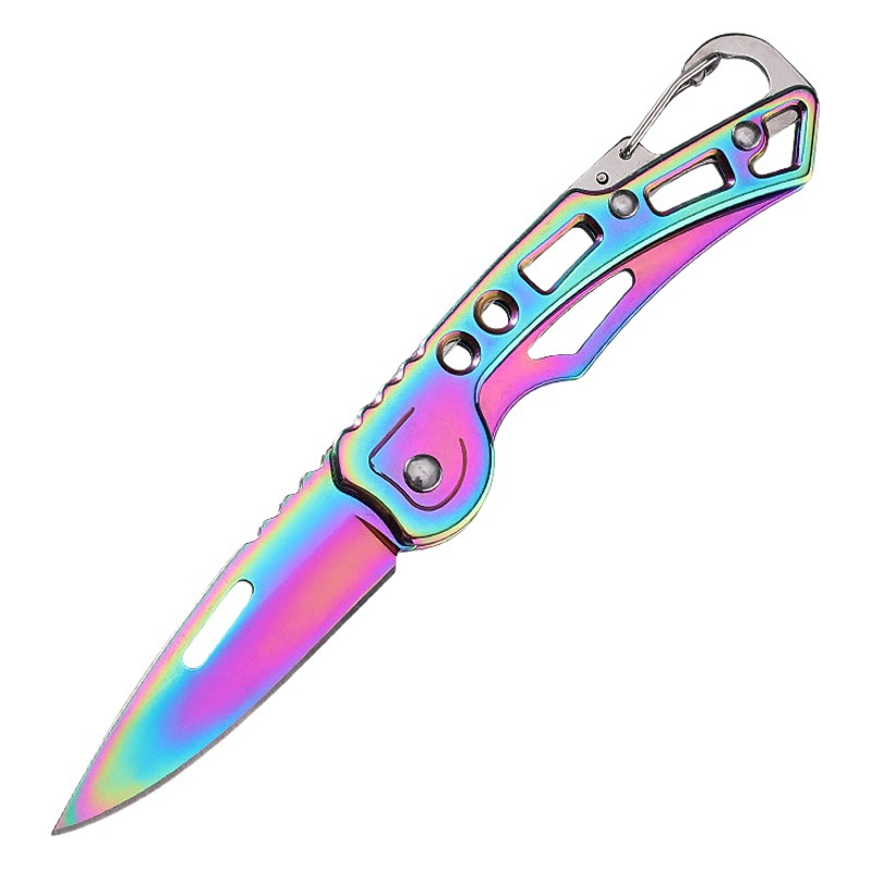 New stainless steel self-defense outdoor camping folding knife portable camping knife portable folding knife fruit knife