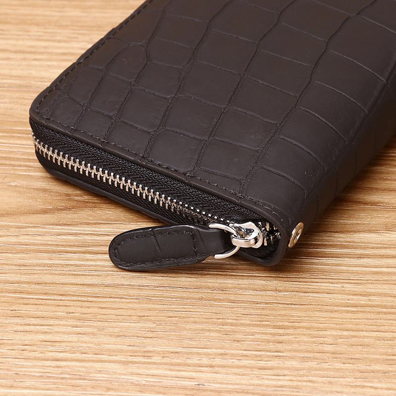Premium Herren Clutch Aus Echtem Krokodil-leder Mit Handschlaufe_voghion.com