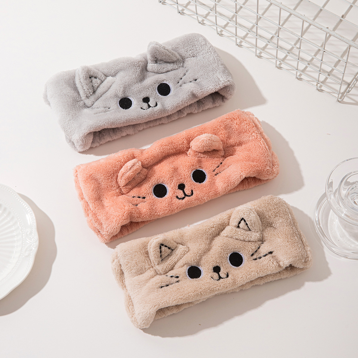 Nuevo lavado de cara de primavera y verano, banda para el cabello femenina, máscara de maquillaje, cinta para el cabello, pañuelo para el mes posparto especial, tocado al por mayor