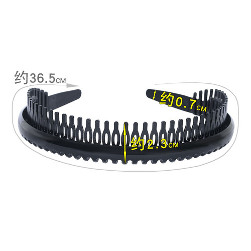 Black hairband for women to wash their face with Internet celebrity toothed anti-slip headband hairpin hairpin hair binding broken hairpin hairpin headdress for women