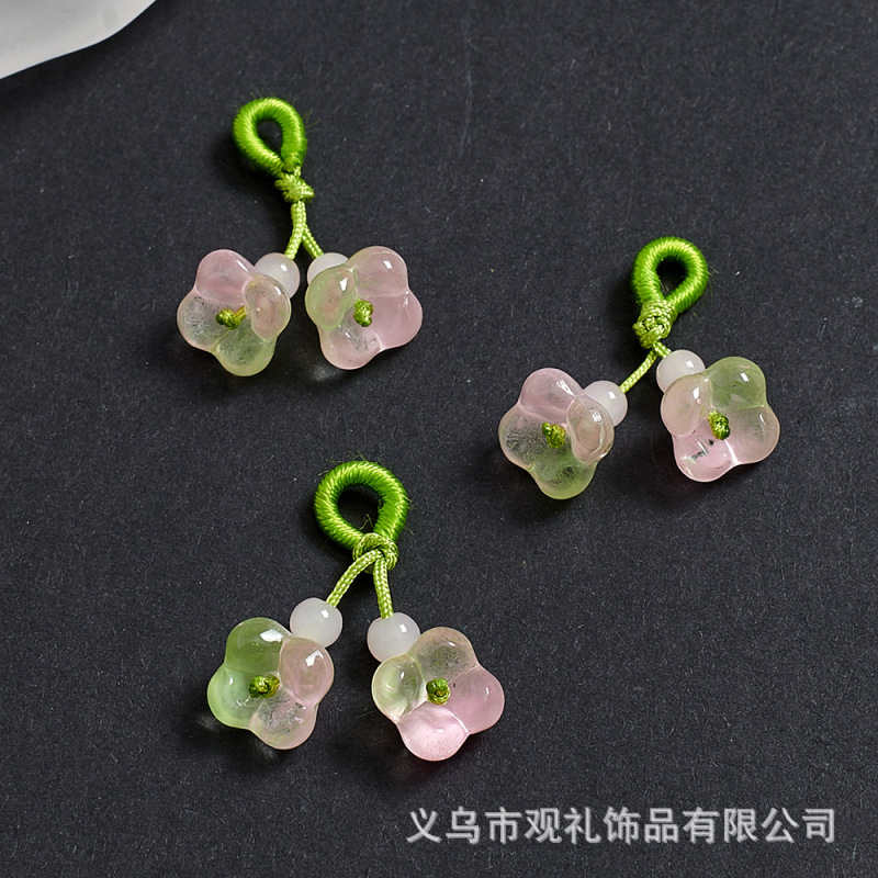 琉璃葫芦莲蓬樱花手串吊坠提溜串珠手链手工diy手绳编织饰品配件|undefined