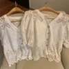 Apricot color short sleeve 526