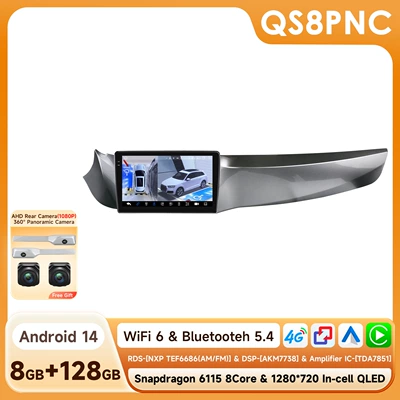DVD Navigation: 10-14 Alfa Romeo - with-360-camera-8128g-wifi4g-version-6115-carplay-eight-core-9inch-applicable-to-10-14-alfa-romeo-giulietta