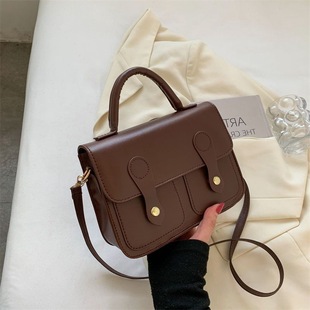 This Year's Popular Niche Retro Bag New Bag Women's Autumn and Winter Easiest for Match Messenger Bag Sense Small Square Bag