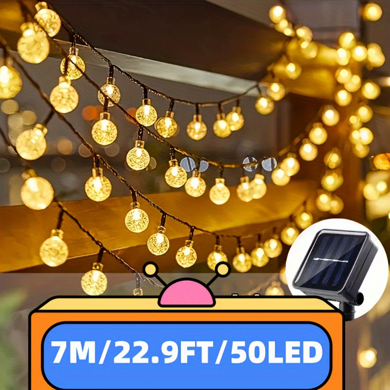 [100led/50 led Bubble Ball Solar Light String Length39.3ft/]