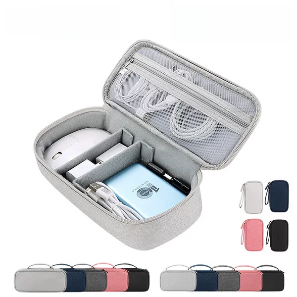 Multifunctional Mobile Phone Digital Accessories Cosmetics Bag Mobile Phone Bag U Disk Power Bank Mobile Hard Drive Data Cable Cosmetics Bag