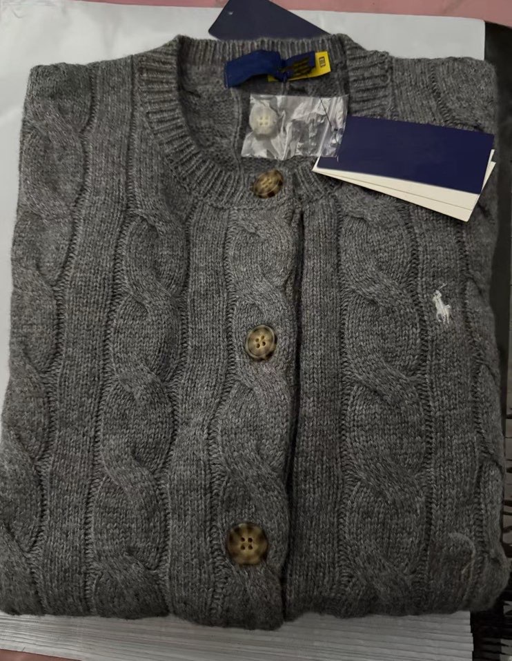 ラフ高品質スキャン可能な80% ウール20% カシミヤPLウールカーディガン