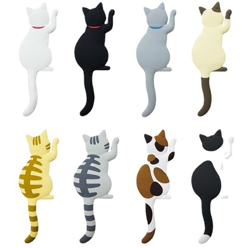 Japanese groceries, animal strong magnetic stickers, decorative hooks, house key hooks, cat refrigerator magnets, cute magnets