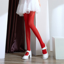 彩色中厚糖果色丝袜甜美大红色多色连袜裤天鹅绒中厚红色打底裤袜