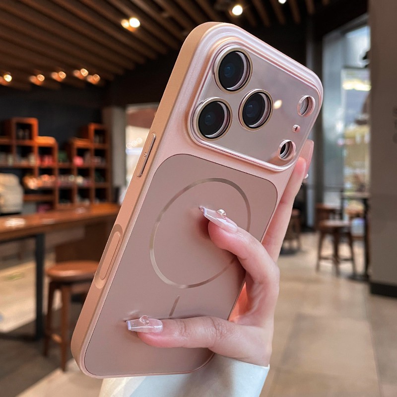 Fluorescencia de gran ventana para iPhone17pro teléfono móvil Apple 13 botón AI de alto nivel de sensación de protección contra caídas