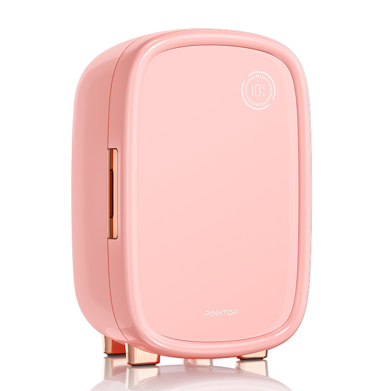 Procesamiento personalizado de aluminio retrógrado refrigerador cosmético mini portátil de 12L caja de almacenamiento de dormitorio personalizada