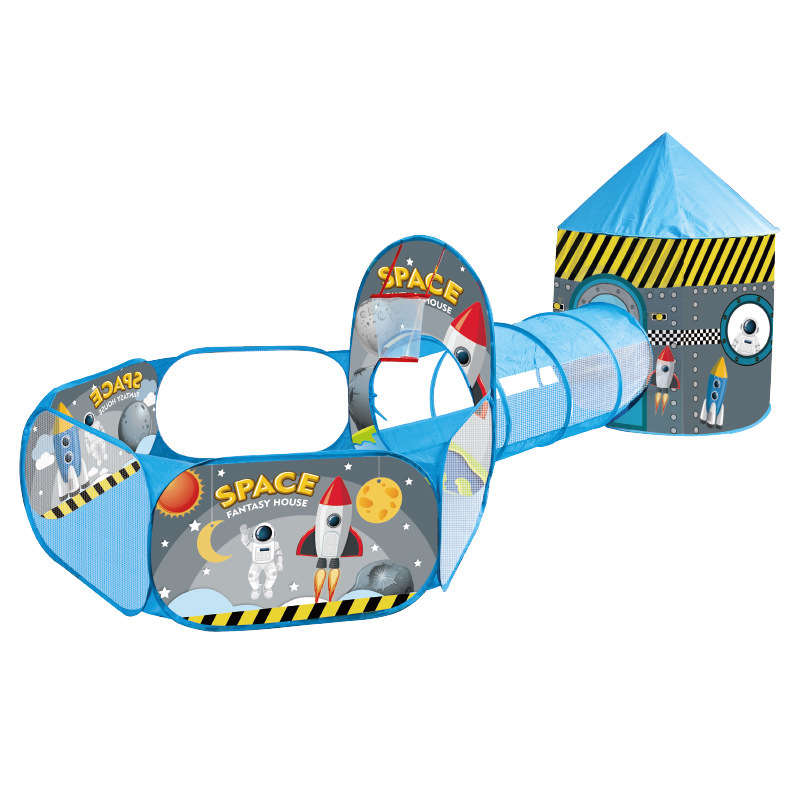 Mochila transfronteriza 3 - en - 1 tienda de campaña para niños Castillo túnel piscina de pelota marina interior y exterior casa de juegos