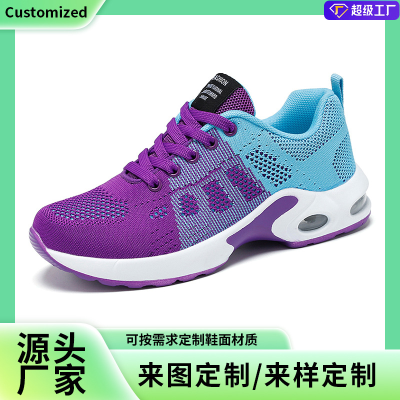 Zapatos personalizados de mujeres zapatos casuales de comercio exterior transpirables zapatos ligeros zapatos de madre zapatos de correa zapatos deportivos con almohadillas de aire mujeres
