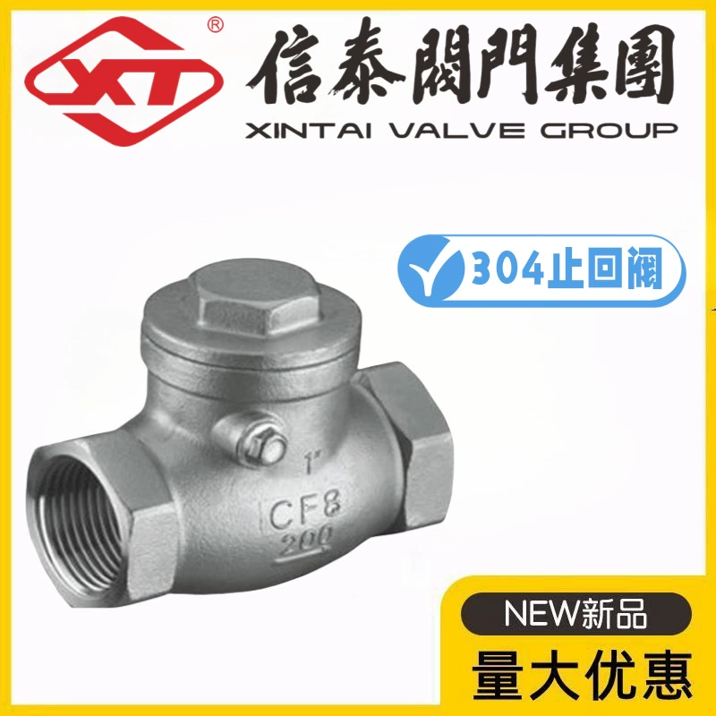 XT Shanghai Xintai Valve Горизонтальный обратный клапан с внутренней резьбой из нержавеющей стали 304 H14W-16P поворотный обратный клапан