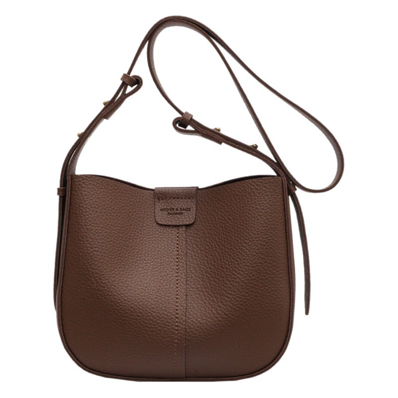 Универсальная маленькая сумка для женщин, весна-лето 2025, новая модная сумка через плечо на одно плечо, ретро-сумка-ведро для свекрови