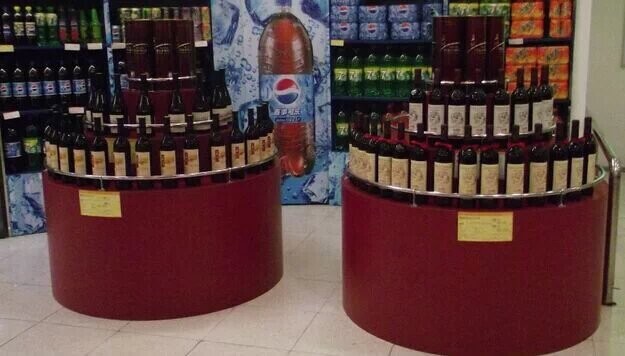 红酒展示柜  红酒展架  食品饮料展架