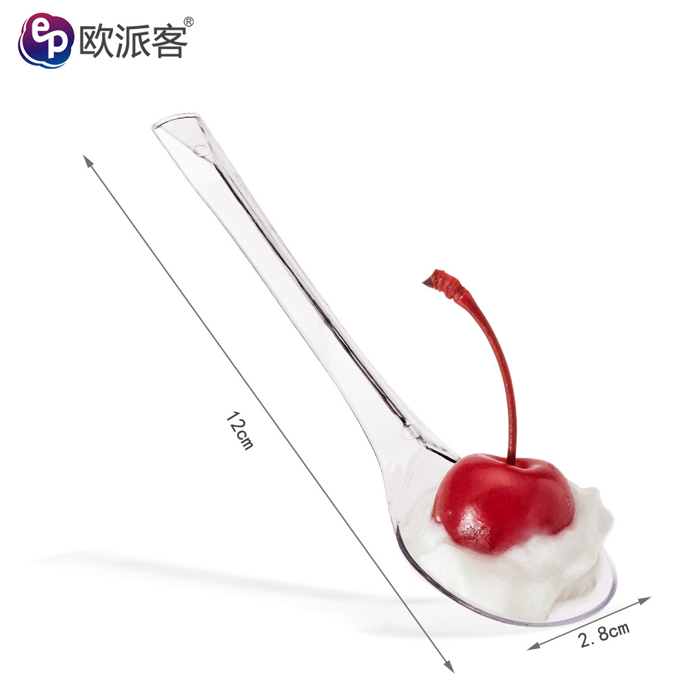 Copa de mousse desechable Taza de postre PS Taza de plástico Taza de pudín Taza redonda de punto de fábrica Taza cuadrada