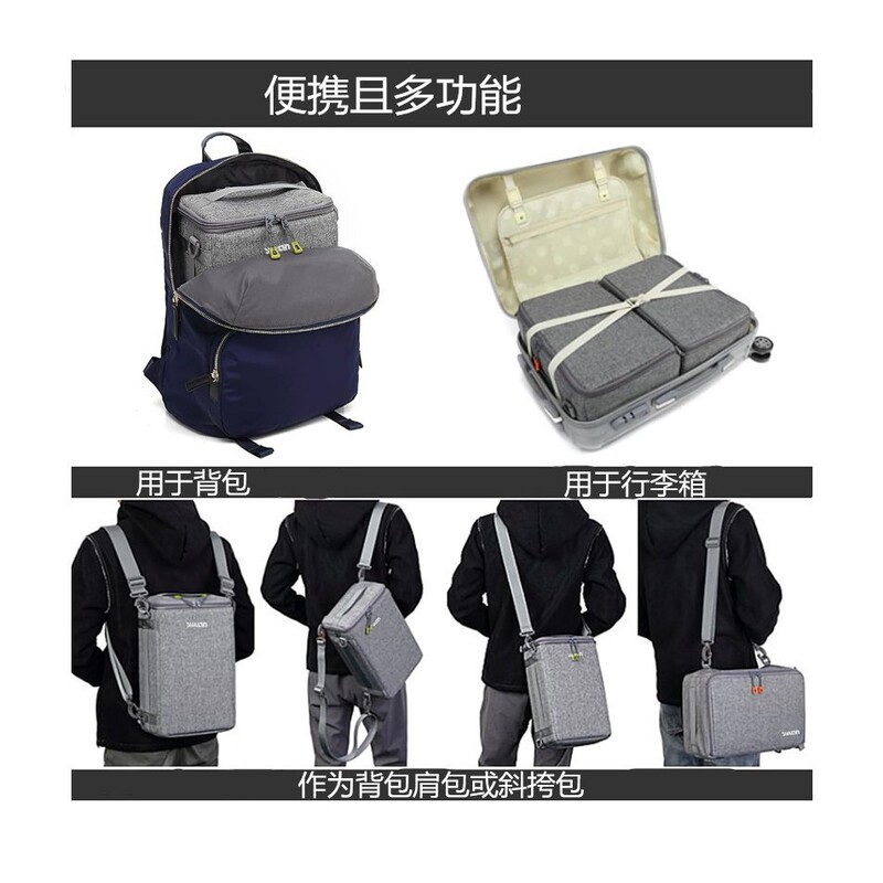 Camera Inner Case, Micro-Slr Accessory Storage Bag, Multi-Functional, Lightweight, Portable, Shock-Proof, Thick Protective Padding for Dual-Shoulder Camera Camera Inner Case, Micro-Slr Accessory Storage Bag, Multi-Functional, Lightweight, Portable, Shock-Proof, Thick Protective Padding for Dual-Shoulder Camera